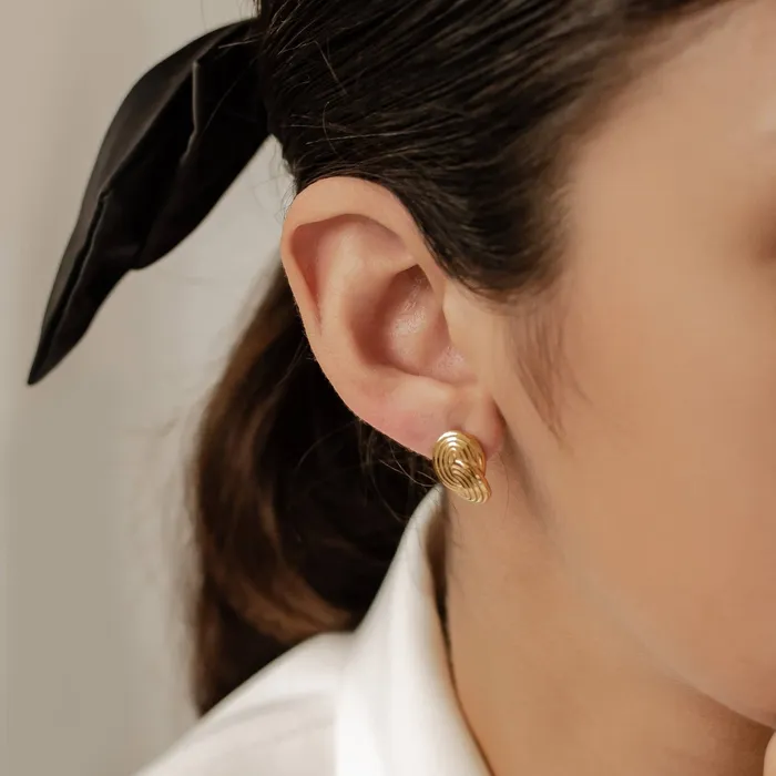 Earrings Hey Happiness Interlocking Circles Oversized Stud Earrings Waterproof Earrings Hey Happiness Interlocking Circles Oversized Stud Earrings Waterproof
