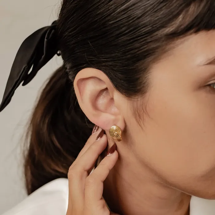 Earrings Hey Happiness Interlocking Circles Oversized Stud Earrings Waterproof Earrings Hey Happiness Interlocking Circles Oversized Stud Earrings Waterproof