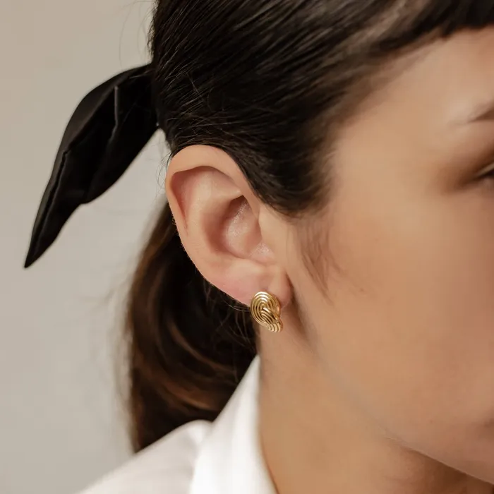Earrings Hey Happiness Interlocking Circles Oversized Stud Earrings Waterproof Earrings Hey Happiness Interlocking Circles Oversized Stud Earrings Waterproof