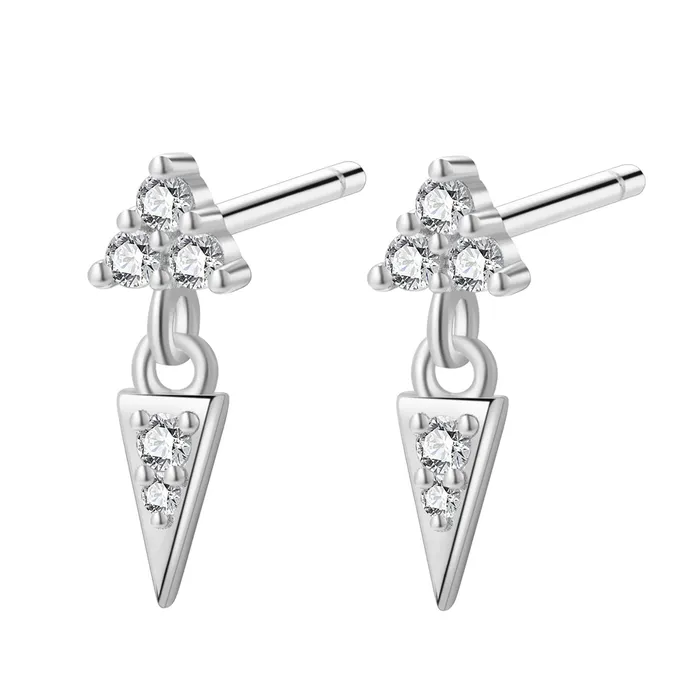 Earrings Hey Happiness Trinity Spike Stud Earrings Sterling Silver Earrings Hey Happiness Trinity Spike Stud Earrings Sterling Silver