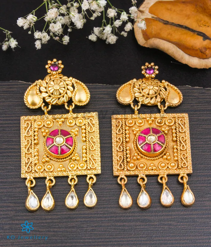 Earrings kundan The Deepshika Silver Kundan Earrings