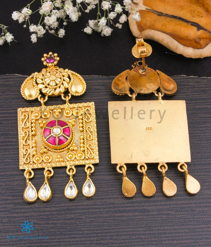 Earrings kundan The Deepshika Silver Kundan Earrings