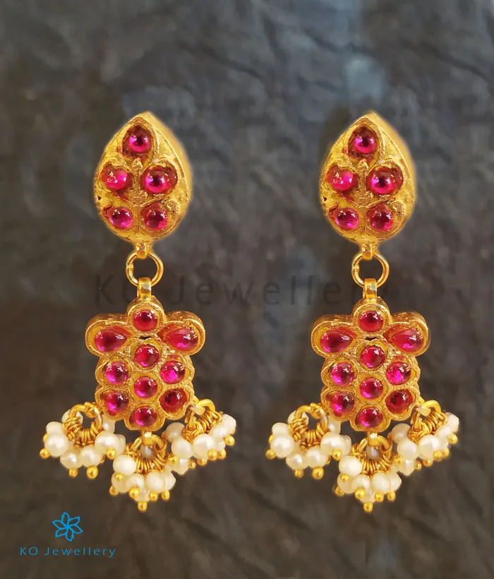 Earrings Kundan The Laiba Silver Kundan Earrings
