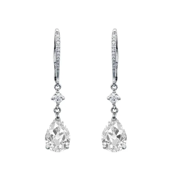 Earrings Pear Cut Natural Earth Mined Diamond Drop Earrings HarryChadEntcom Earrings Pear Cut Natural Earth Mined Diamond Drop Earrings HarryChadEntcom