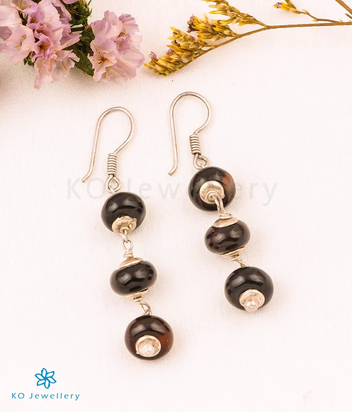 Earrings The Onyx Silver Gemstone Earring Gemstone