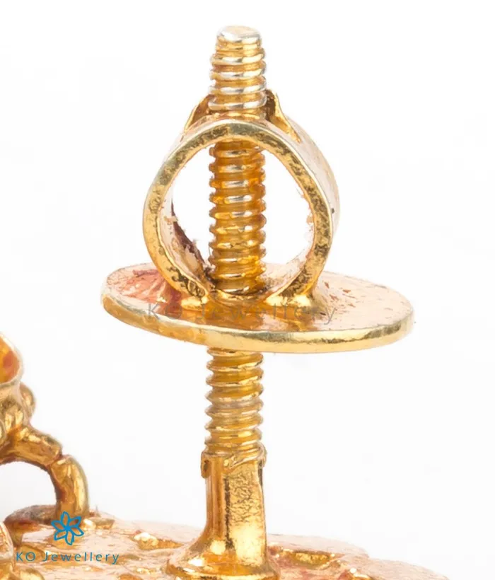 Earrings The Vishruth Silver Earstuds Navratna Silversmith