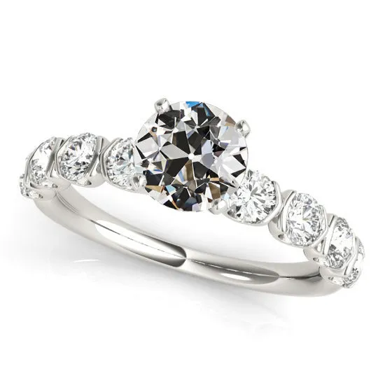 Engagement Ring Old Cut Natural Earth Mined Diamond Prong Half Bezel Set 4 Carats HarryChadEntcom Rings Engagement Ring Old Cut Natural Earth Mined Diamond Prong Half Bezel Set 4 Carats HarryChadEntcom Rings