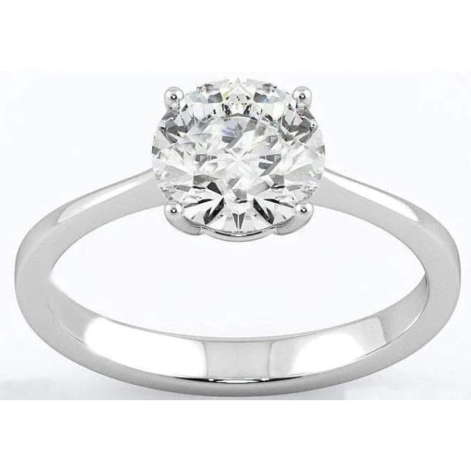 GB 275 Ct Solitaire Natural Earth Mined Diamond Engagement Ring 4 Prongs 14K Gold White Rings GB 275 Ct Solitaire Natural Earth Mined Diamond Engagement Ring 4 Prongs 14K Gold White Rings