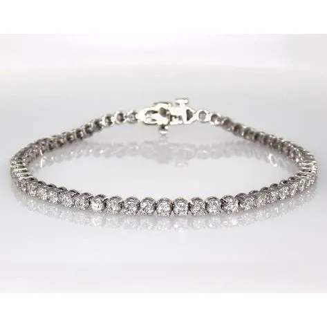 GB Bracelets 5 Carats Round Real Natural Earth Mined Diamond Tennis Bracelet Women White Gold Jewelry GB Bracelets 5 Carats Round Real Natural Earth Mined Diamond Tennis Bracelet Women White Gold Jewelry