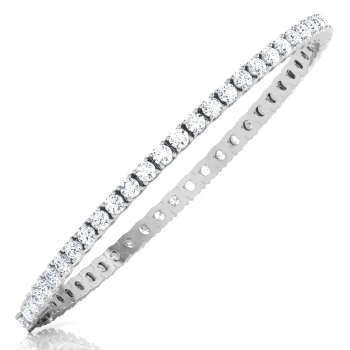 GB Bracelets 9 Ct Round Prong Setting Natural Earth Mined Diamond Tennis Bracelet White Gold Jewelry GB Bracelets 9 Ct Round Prong Setting Natural Earth Mined Diamond Tennis Bracelet White Gold Jewelry