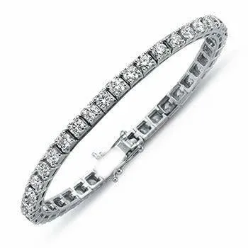 GB Bracelets Tennis Bracelet 740 Carats Round Brilliant Cut Natural Earth Mined Diamond 14K White Gold GB Bracelets Tennis Bracelet 740 Carats Round Brilliant Cut Natural Earth Mined Diamond 14K White Gold