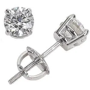 GB Earrings 1 carat Mined Diamond Earrings