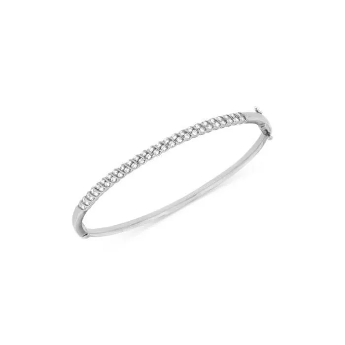 GB Earrings 250 Ct Round Natural Earth Mined Diamond Women Bangle New 14K White Gold GB Earrings 250 Ct Round Natural Earth Mined Diamond Women Bangle New 14K White Gold