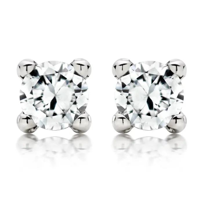 GB Earrings Gorgeous 4 Carats Round Cut Real Natural Earth Mined Diamonds Studs Earring White Gold 14K GB Earrings Gorgeous 4 Carats Round Cut Real Natural Earth Mined Diamonds Studs Earring White Gold 14K