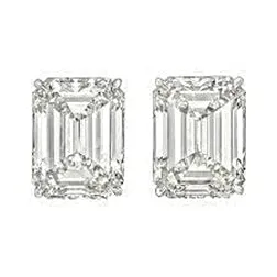 GB Earrings Women Emerald Cut Natural Earth Mined Diamond Stud Earrings 2 Carats White Gold GB Earrings Women Emerald Cut Natural Earth Mined Diamond Stud Earrings 2 Carats White Gold