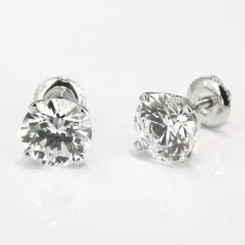 GB Natural Earth Mined Diamond Stud Earrings 250 Carats White Gold Lady Jewelry Earrings GB Natural Earth Mined Diamond Stud Earrings 250 Carats White Gold Lady Jewelry Earrings