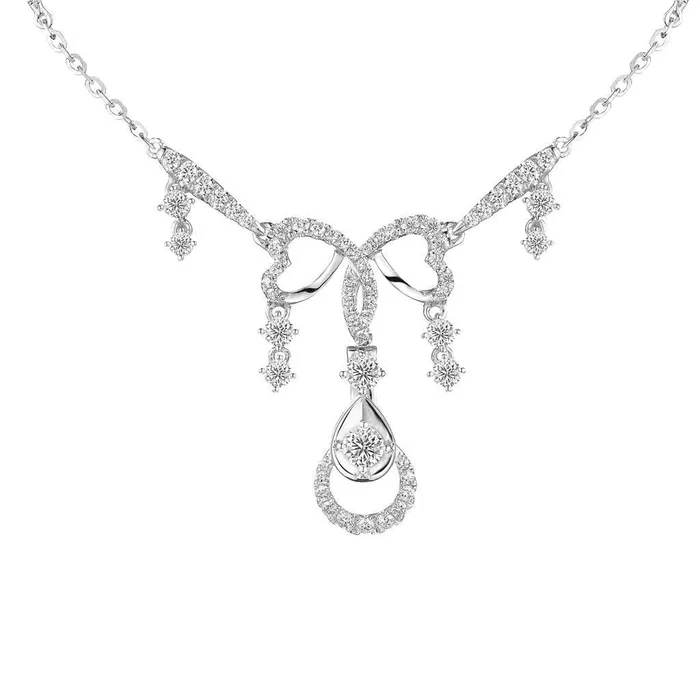GB Necklaces White Gold 14K Small Round Cut 5 Ct Natural Earth Mined Diamonds Lady Necklace GB Necklaces White Gold 14K Small Round Cut 5 Ct Natural Earth Mined Diamonds Lady Necklace