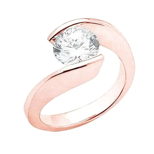 GB Rings 250 Ct Natural Earth Mined Diamond Solitaire Engagement Ring Rose Gold New GB Rings 250 Ct Natural Earth Mined Diamond Solitaire Engagement Ring Rose Gold New