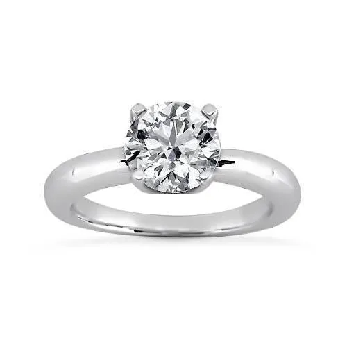 GB Rings 2 Carat Round Natural Earth Mined Diamond Solitaire Ring White Gold 14K GB Rings 2 Carat Round Natural Earth Mined Diamond Solitaire Ring White Gold 14K