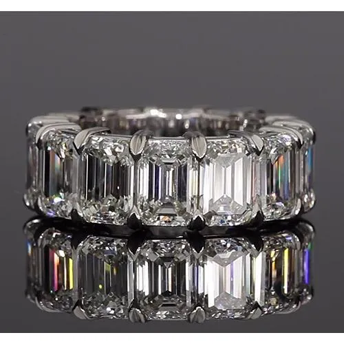 GB Rings Emerald Cut Natural Earth Mined Diamond Eternity Band 1120 Carats White Gold Jewelry GB Rings Emerald Cut Natural Earth Mined Diamond Eternity Band 1120 Carats White Gold Jewelry
