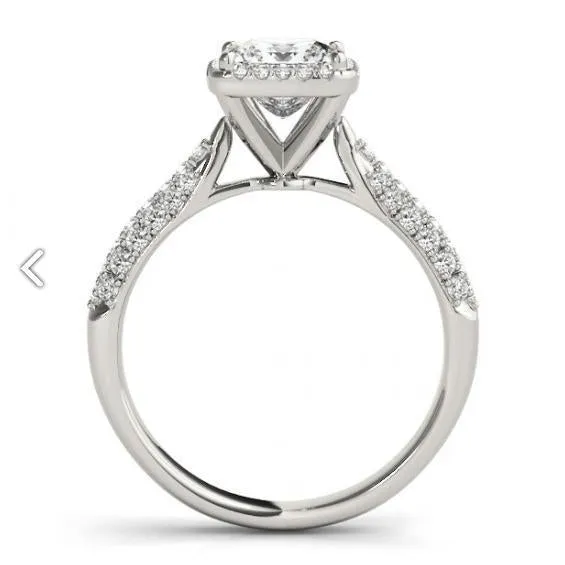 GB Rings Halo Natural Earth Mined Diamond Engagement Fancy Ring 175 Carats White Gold 14K New GB Rings Halo Natural Earth Mined Diamond Engagement Fancy Ring 175 Carats White Gold 14K New