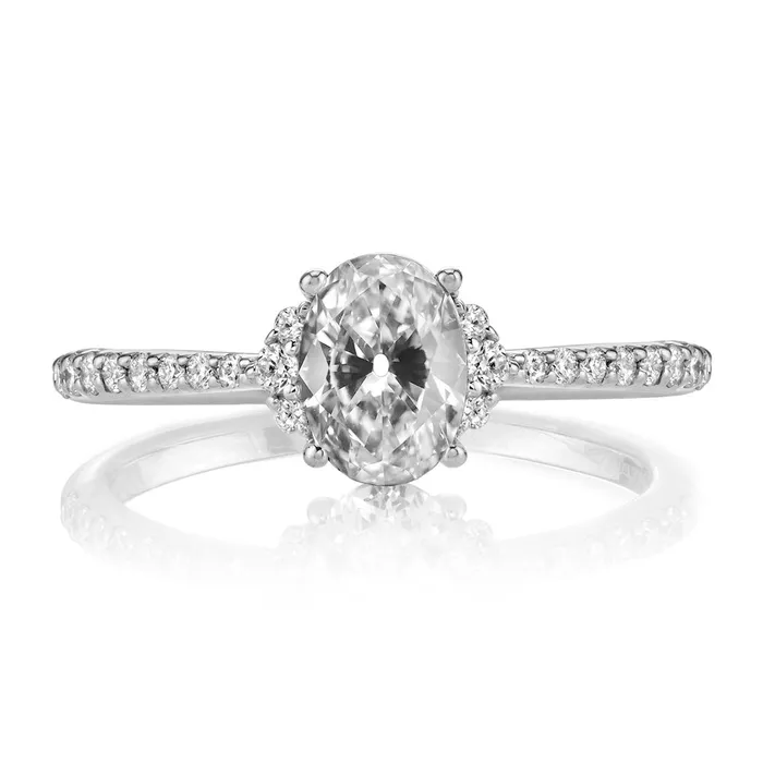 GB Rings Oval Old Miner Genuine Natural Earth Mined Diamond Wedding Ring White Gold 5 Carats Jewelry GB Rings Oval Old Miner Genuine Natural Earth Mined Diamond Wedding Ring White Gold 5 Carats Jewelry
