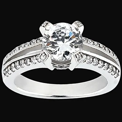 GB Rings Round Real Natural Earth Mined Diamond Engagement Ring 145 Carat Basket Setting Jewelry WG GB Rings Round Real Natural Earth Mined Diamond Engagement Ring 145 Carat Basket Setting Jewelry WG