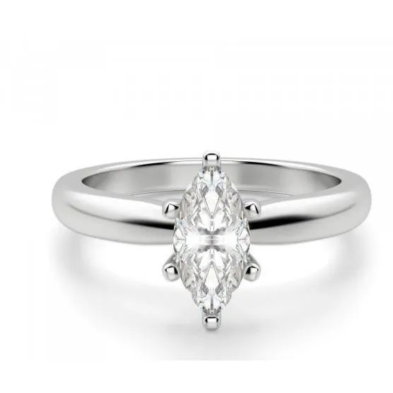 GB Rings Solitaire Marquise 170 Carats Natural Earth Mined Diamond Anniversary Ring White Gold 14K GB Rings Solitaire Marquise 170 Carats Natural Earth Mined Diamond Anniversary Ring White Gold 14K