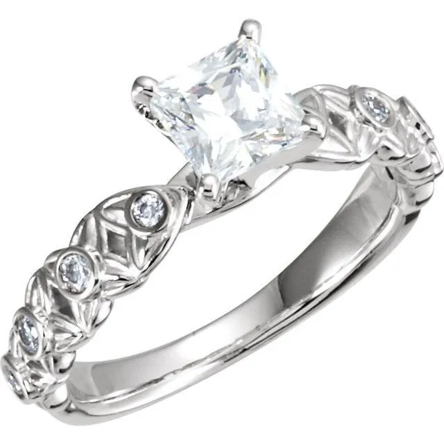 GB Rings Vintage Style Natural Earth Mined Diamond Engagement Ring 165 Carats White Gold 14K GB Rings Vintage Style Natural Earth Mined Diamond Engagement Ring 165 Carats White Gold 14K
