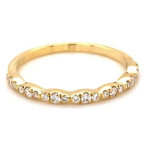 GB Rings Wedding Anniversary Band 050 Carats Round Natural Earth Mined Diamond Yellow Gold 14K GB Rings Wedding Anniversary Band 050 Carats Round Natural Earth Mined Diamond Yellow Gold 14K