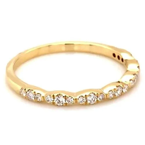 GB Rings Wedding Anniversary Band 050 Carats Round Natural Earth Mined Diamond Yellow Gold 14K GB Rings Wedding Anniversary Band 050 Carats Round Natural Earth Mined Diamond Yellow Gold 14K