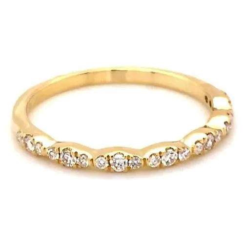 GB Rings Wedding Anniversary Band 050 Carats Round Natural Earth Mined Diamond Yellow Gold 14K GB Rings Wedding Anniversary Band 050 Carats Round Natural Earth Mined Diamond Yellow Gold 14K
