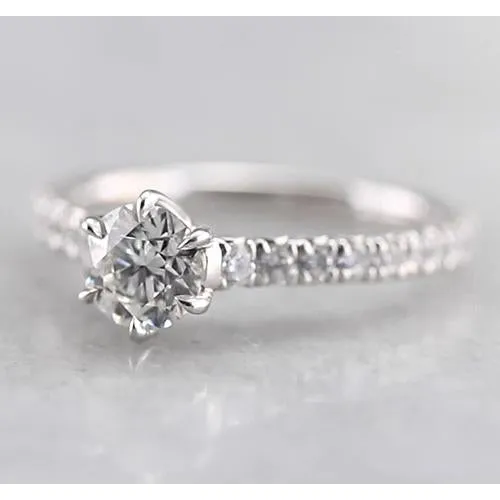 GB Rings Women Natural Earth Mined Diamond Engagement Ring 150 Carats White Gold 14K GB Rings Women Natural Earth Mined Diamond Engagement Ring 150 Carats White Gold 14K