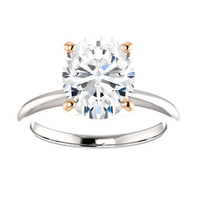 GB Solitaire Natural Earth Mined Diamond Ring Two Tone 5 Carats Women Jewelry Rings GB Solitaire Natural Earth Mined Diamond Ring Two Tone 5 Carats Women Jewelry Rings