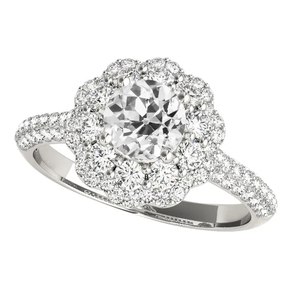 Gold Wedding Halo Ring Old Cut Round Natural Earth Mined Diamond Pave Set 5 Carats HarryChadEntcom Rings Gold Wedding Halo Ring Old Cut Round Natural Earth Mined Diamond Pave Set 5 Carats HarryChadEntcom Rings