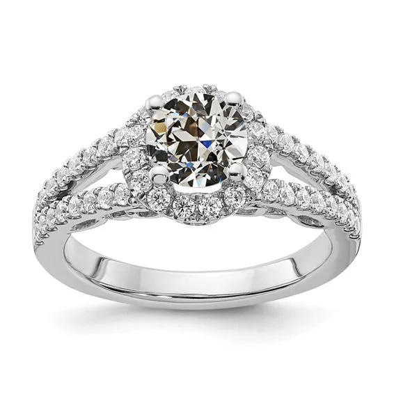 HarryChadEntcom 350 Carats Halo Round Old Mine Cut Natural Earth Mined Diamond Ring Split Shank Gold Rings HarryChadEntcom 350 Carats Halo Round Old Mine Cut Natural Earth Mined Diamond Ring Split Shank Gold Rings