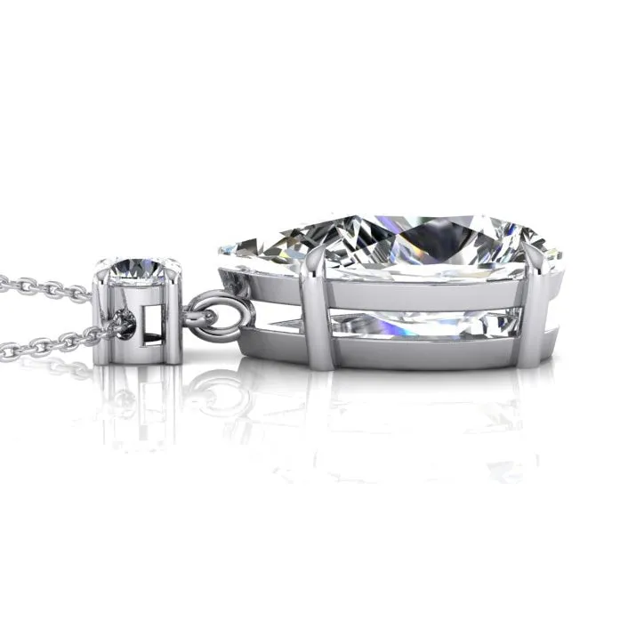 HarryChadEntcom Necklaces White Gold Pendant Pear Round Mined Diamond Necklace HarryChadEntcom Necklaces White Gold Pendant Pear Round Mined Diamond Necklace