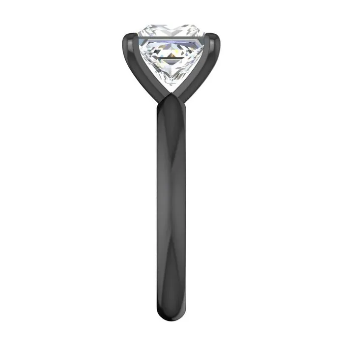 HarryChadEntcom Rings Black Gold Princess Huge Lab Grown Diamond Solitaire Ring 8 Carats HarryChadEntcom Rings Black Gold Princess Huge Lab Grown Diamond Solitaire Ring 8 Carats