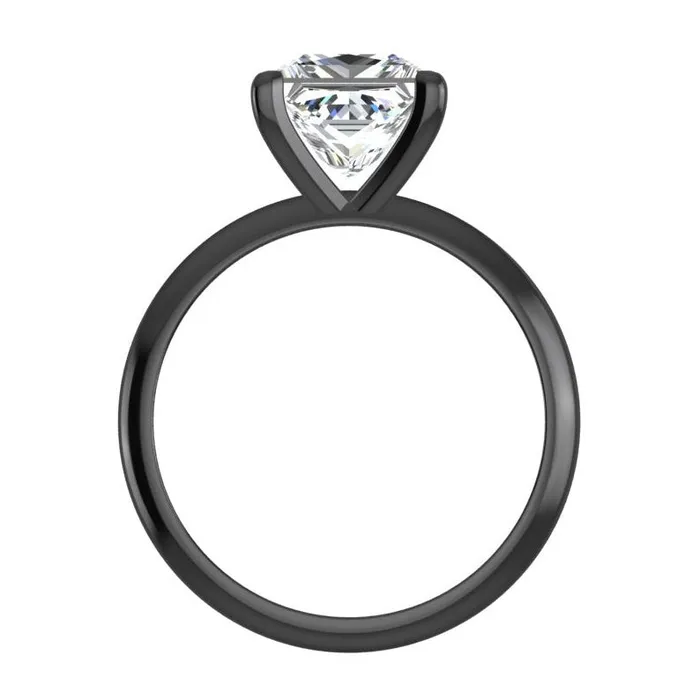 HarryChadEntcom Rings Black Gold Princess Huge Lab Grown Diamond Solitaire Ring 8 Carats HarryChadEntcom Rings Black Gold Princess Huge Lab Grown Diamond Solitaire Ring 8 Carats