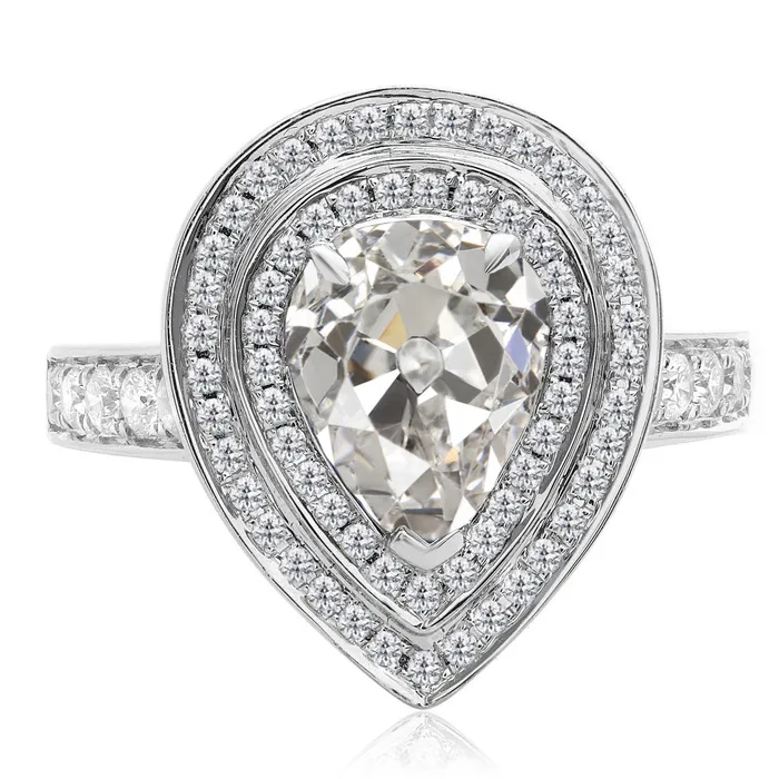 HarryChadEntcom Rings Double Halo Ring Round Oval Old Mine Cut Natural Earth Mined Diamond 1050 Carats HarryChadEntcom Rings Double Halo Ring Round Oval Old Mine Cut Natural Earth Mined Diamond 1050 Carats