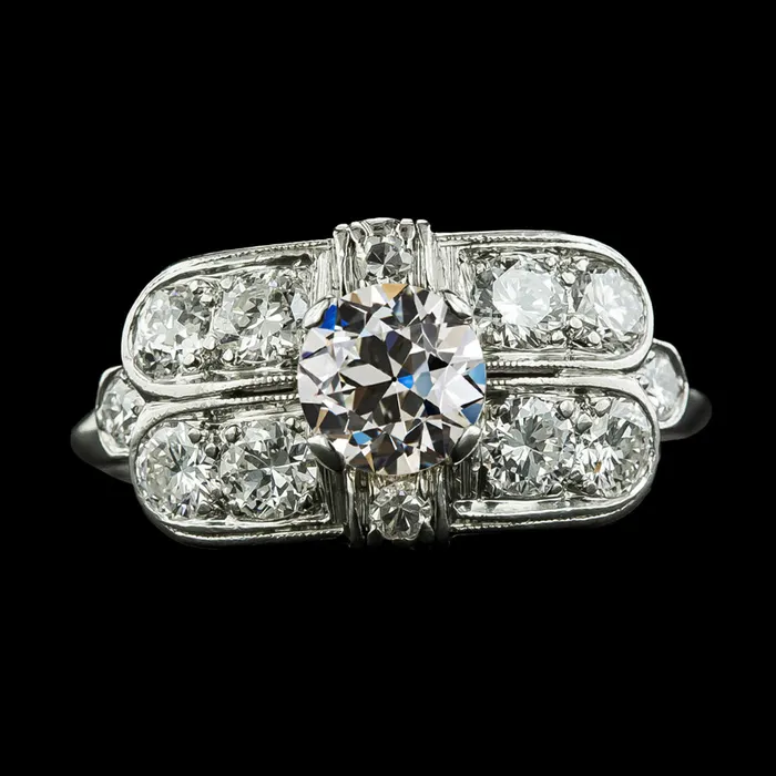 HarryChadEntcom Rings Fancy Anniversary Ring Round Old Mine Cut Real Natural Earth Mined Diamond Gold 1050 Carats HarryChadEntcom Rings Fancy Anniversary Ring Round Old Mine Cut Real Natural Earth Mined Diamond Gold 1050 Carats