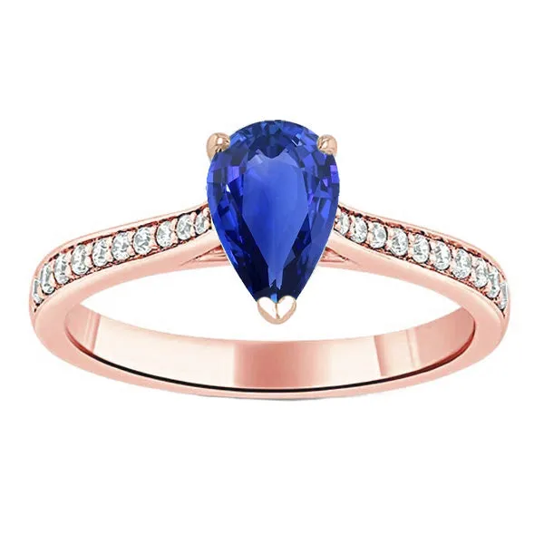 HarryChadEntcom Rings Gemstone Wedding Ring Pear Shaped Ceylon Sapphire 3 Carats Jewelry HarryChadEntcom Rings Gemstone Wedding Ring Pear Shaped Ceylon Sapphire 3 Carats Jewelry