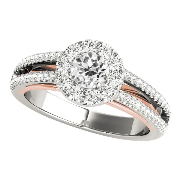 HarryChadEntcom Rings Round Halo Old Mine Cut Natural Earth Mined Diamond Ring Double Shank 375 Carats HarryChadEntcom Rings Round Halo Old Mine Cut Natural Earth Mined Diamond Ring Double Shank 375 Carats