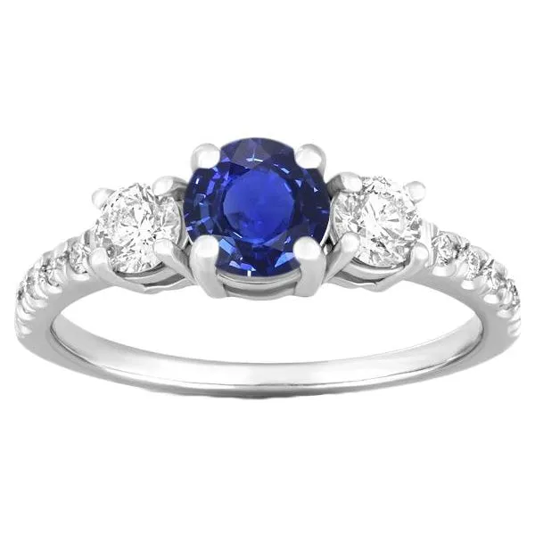 HarryChadEntcom Rings Round Natural Earth Mined Diamond Anniversary Blue Sapphire Ring 3 Carats Ladies Jewelry HarryChadEntcom Rings Round Natural Earth Mined Diamond Anniversary Blue Sapphire Ring 3 Carats Ladies Jewelry