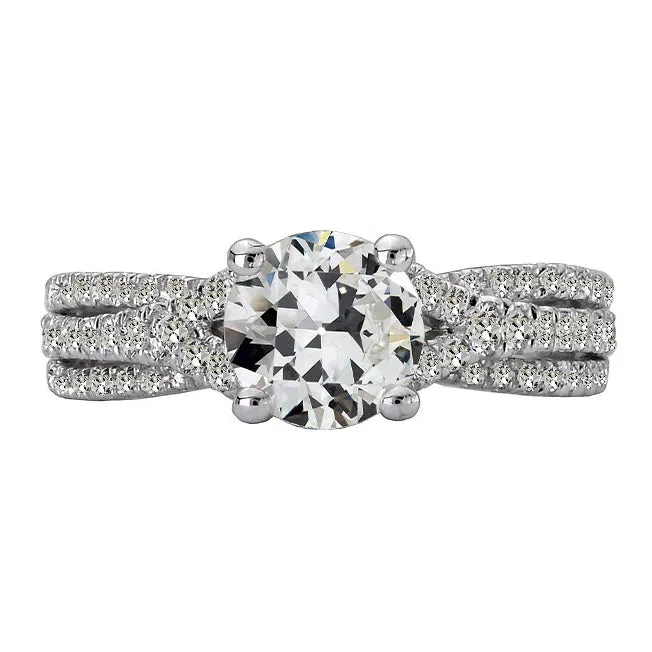 HarryChadEntcom Rings Round Old Cut Natural Earth Mined Diamond Ring Ladies Jewelry Gold 750 Carats HarryChadEntcom Rings Round Old Cut Natural Earth Mined Diamond Ring Ladies Jewelry Gold 750 Carats