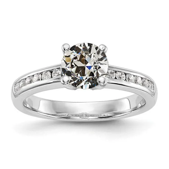 HarryChadEntcom Rings Round Old Mine Cut Real Natural Earth Mined Diamond Ring Prong Channel Set 275 Carats HarryChadEntcom Rings Round Old Mine Cut Real Natural Earth Mined Diamond Ring Prong Channel Set 275 Carats
