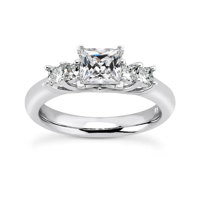 HarryChadEntcom Rings Square Cut Old Miner Genuine Natural Earth Mined Diamond Ring White Gold Prong Set 250 Carats HarryChadEntcom Rings Square Cut Old Miner Genuine Natural Earth Mined Diamond Ring White Gold Prong Set 250 Carats