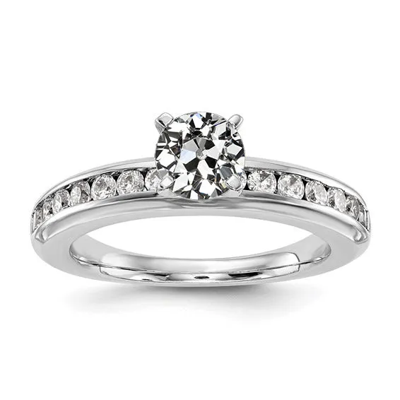 HarryChadEntcom Womens Ring Round Old Mine Cut Natural Earth Mined Diamond Channel Set 275 Carats Rings HarryChadEntcom Womens Ring Round Old Mine Cut Natural Earth Mined Diamond Channel Set 275 Carats Rings