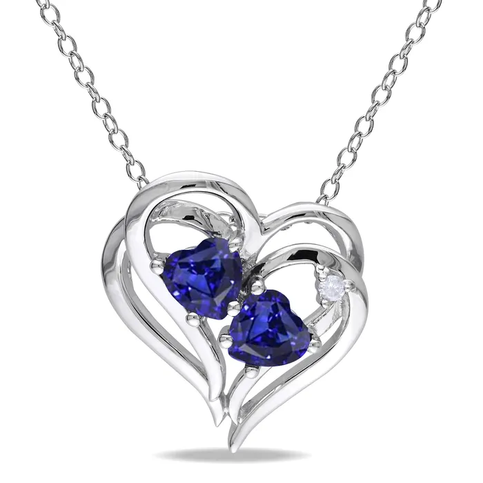 Heart Sapphire Round Natural Earth Mined Diamond Love Pendant 250 Carats White Gold HarryChadEntcom Necklaces Heart Sapphire Round Natural Earth Mined Diamond Love Pendant 250 Carats White Gold HarryChadEntcom Necklaces