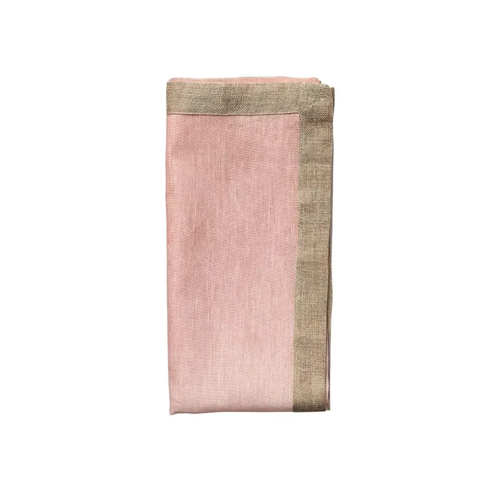Kim Seybert Kim Seybert Dip Dye Napkin BlushGold PreStyled Sets